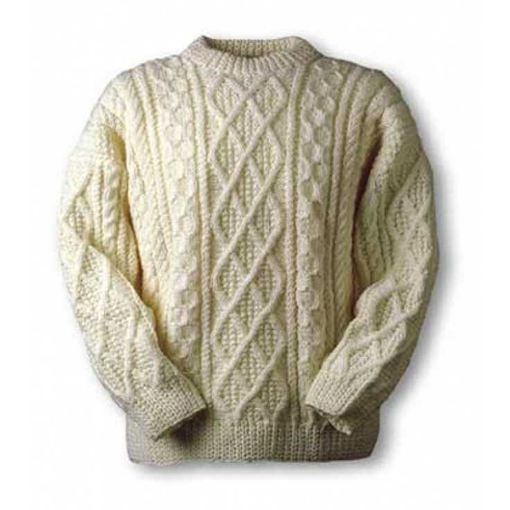 Aran knit sweater pattern