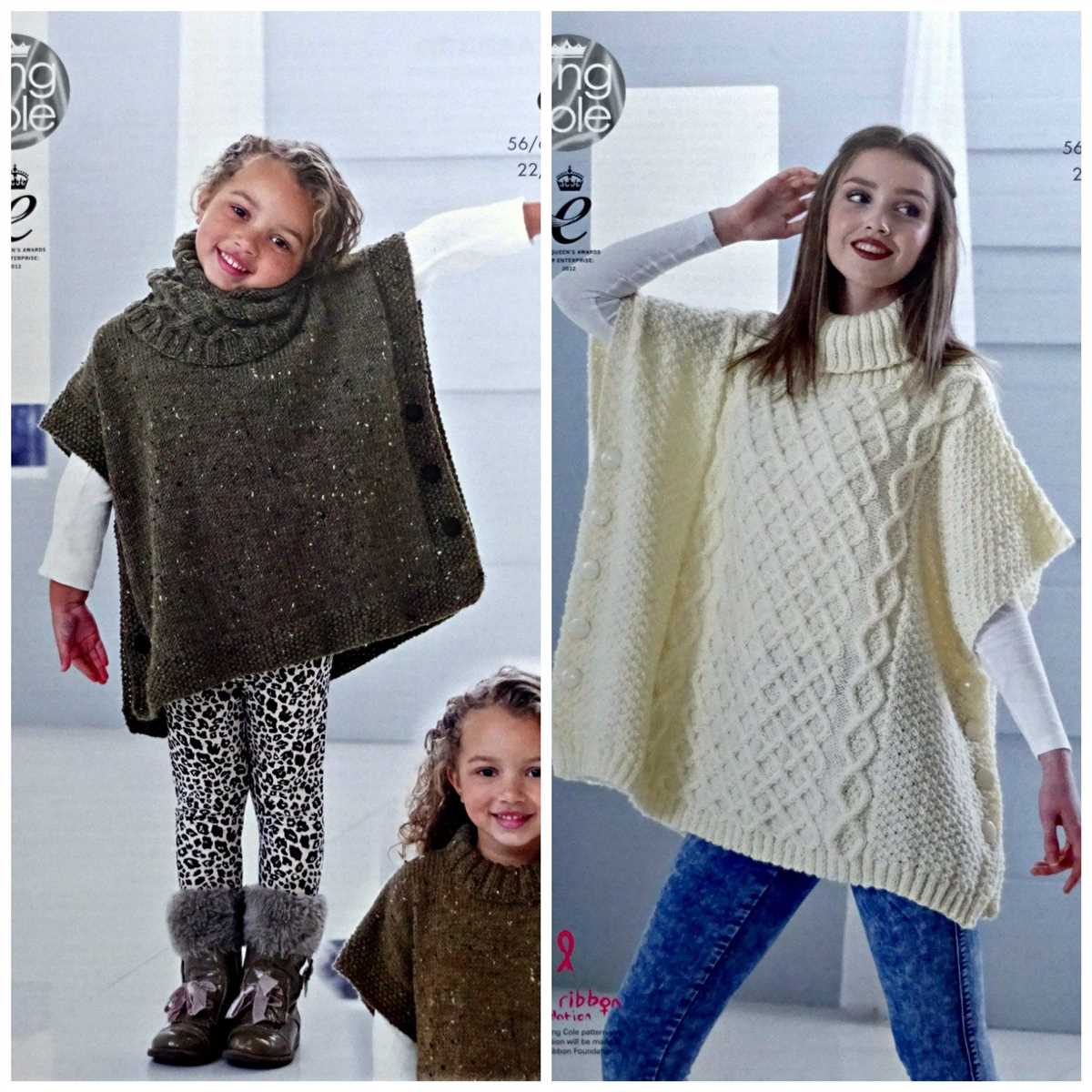 Aran poncho knitting pattern free