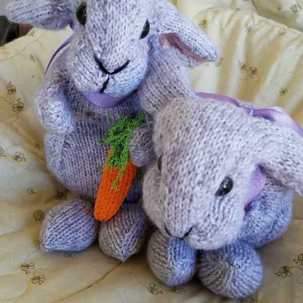 Knitting patterns for adorable free printable rabbits Knitting patterns for adorable free printable rabbits