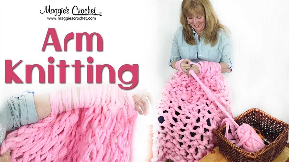 Arm knitting blanket pattern