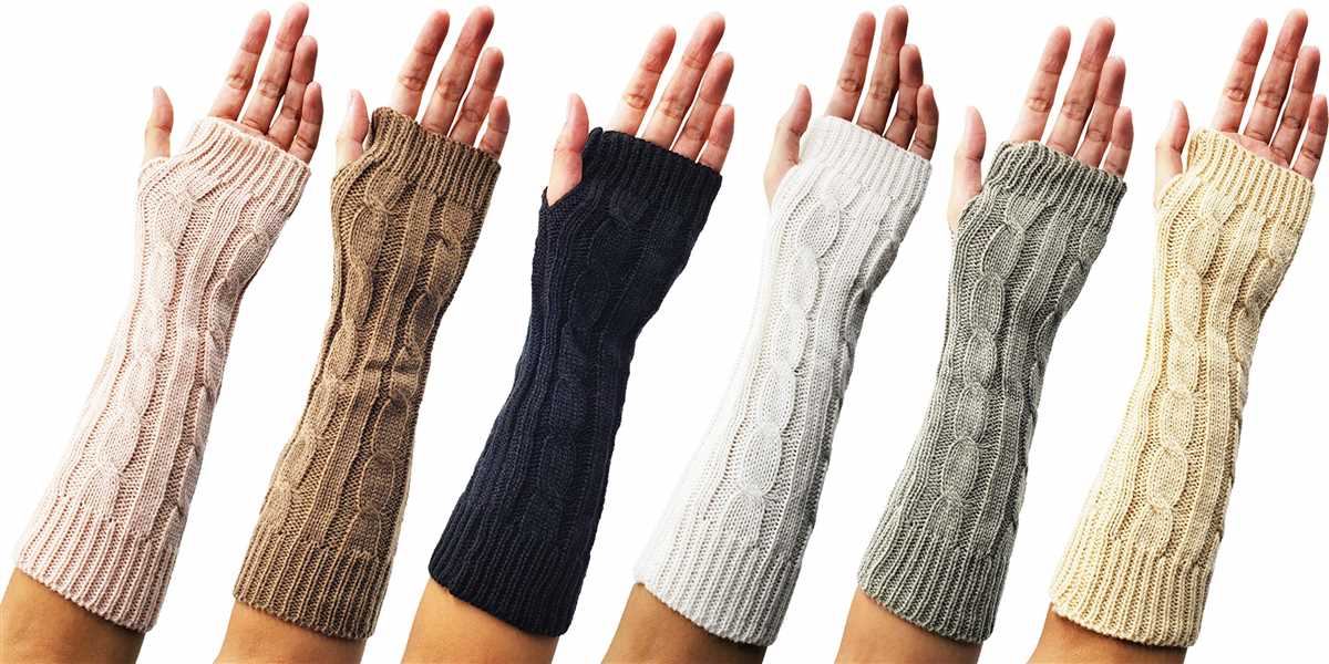 Arm warmers knitting pattern straight needles