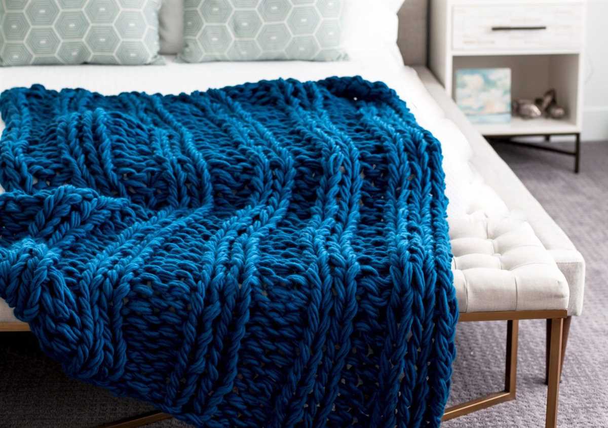 Arm knitting blanket pattern