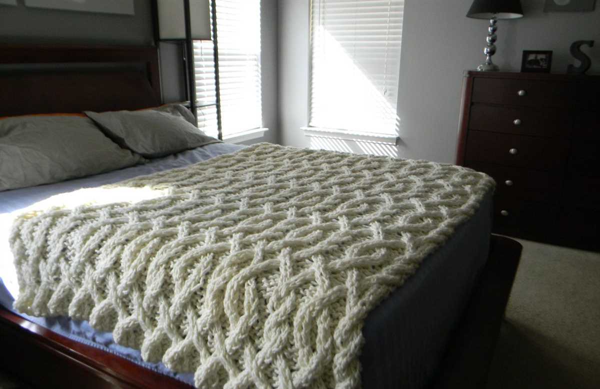 Arm knitting blanket pattern