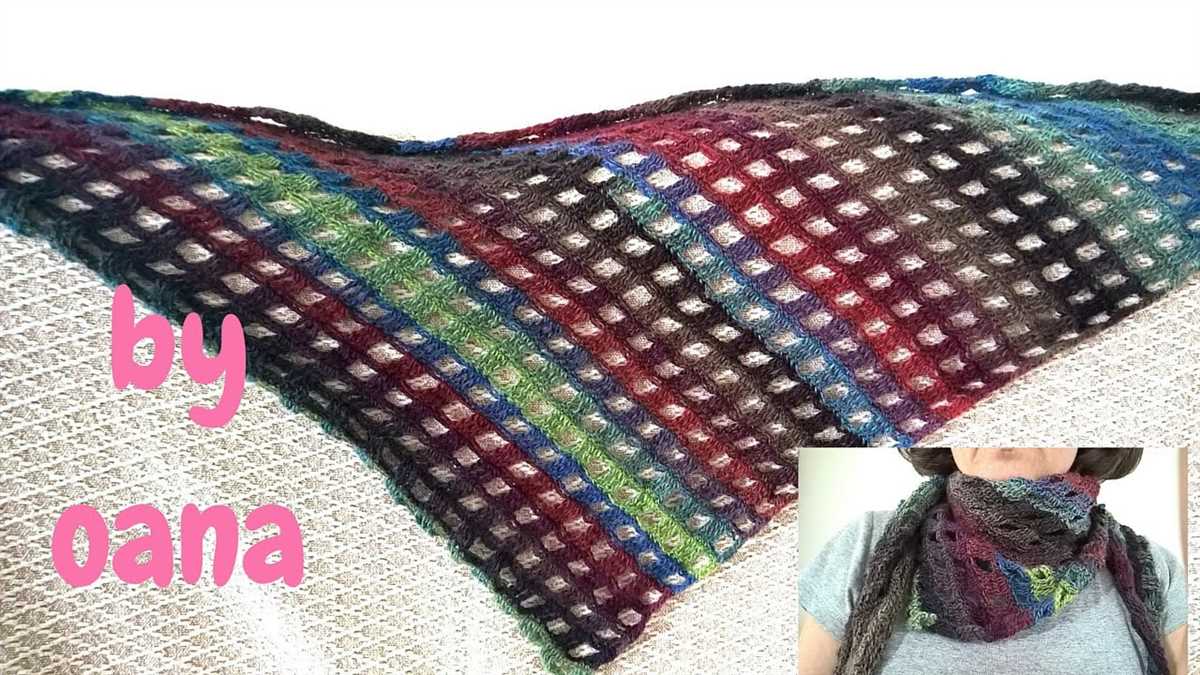 Asymmetrical triangle shawl knitting pattern