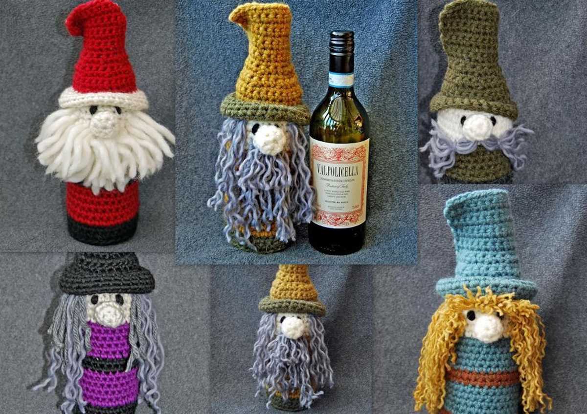 Wine bottle cover knitting pattern