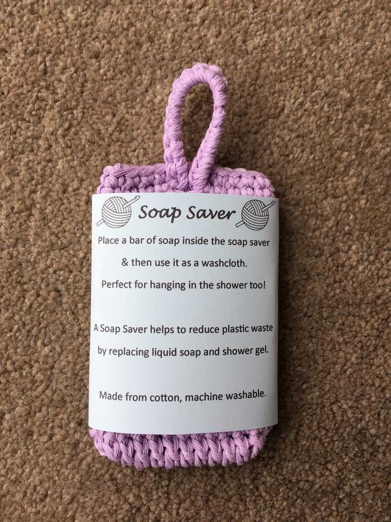 Knitted soap bag pattern