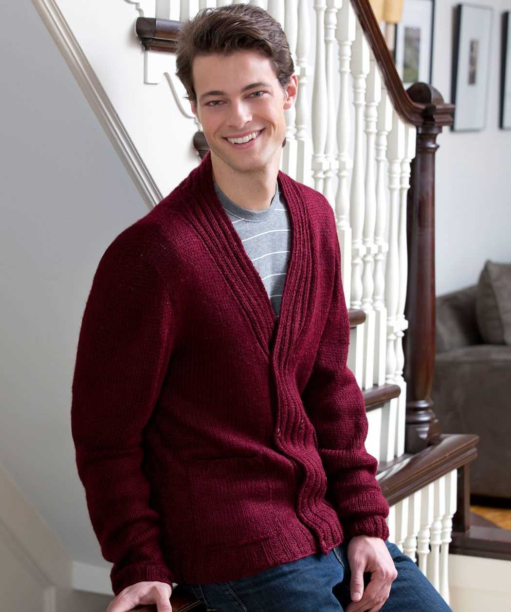 Free men's cardigan knitting patterns