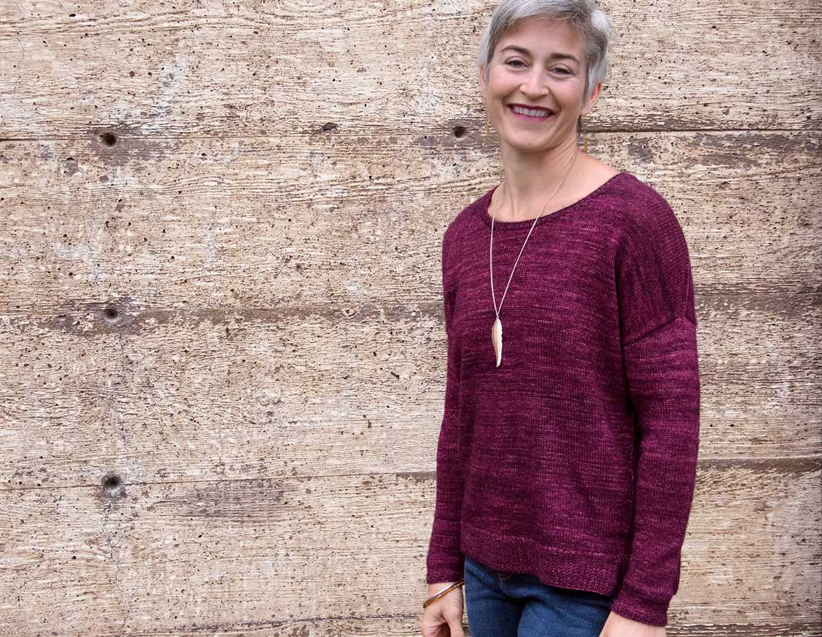 Autumn sweater knitting pattern