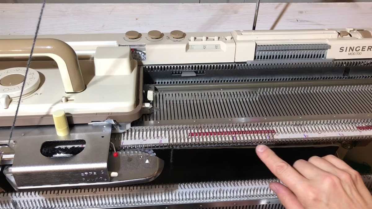 Singer knitting machine patterns