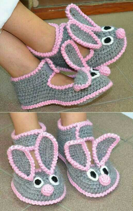 Bunny booties knitting pattern free