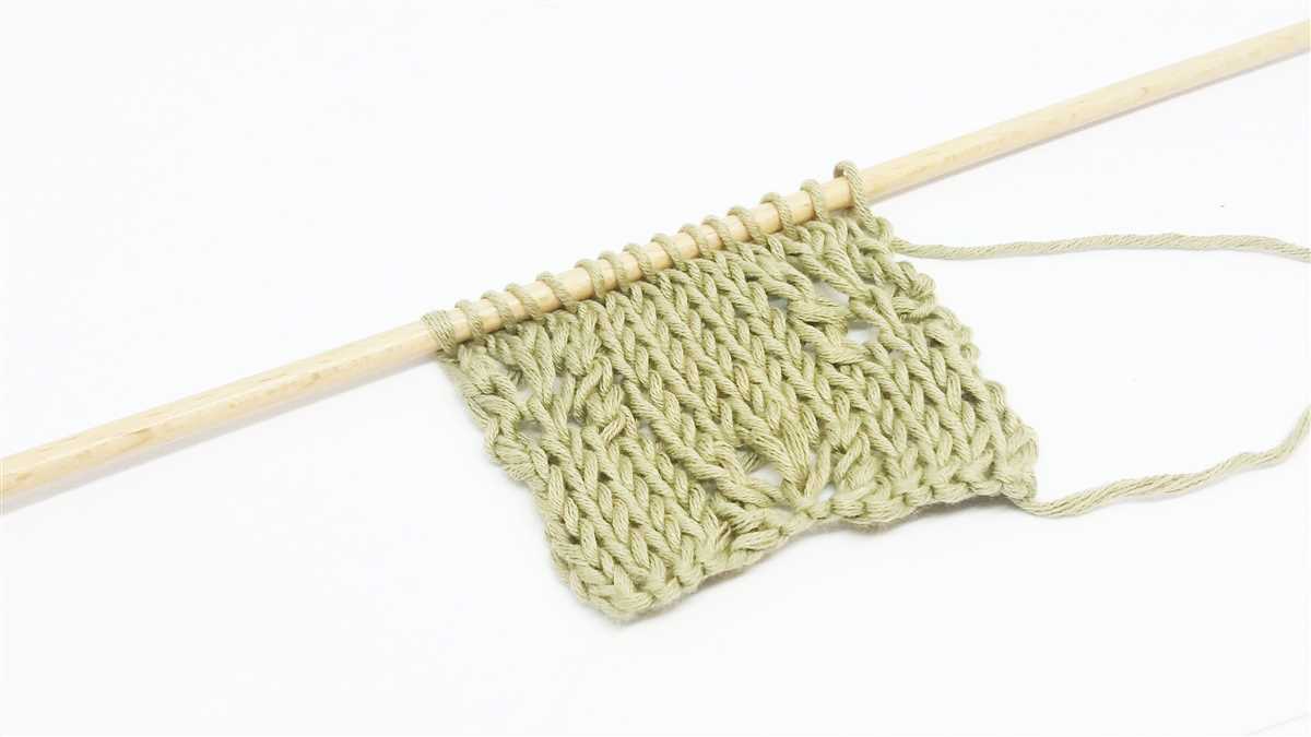 Bamboo stitch knitting pattern