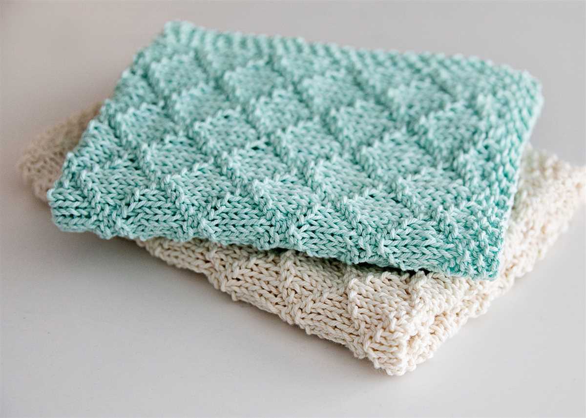 Free printable knitted dishcloth patterns