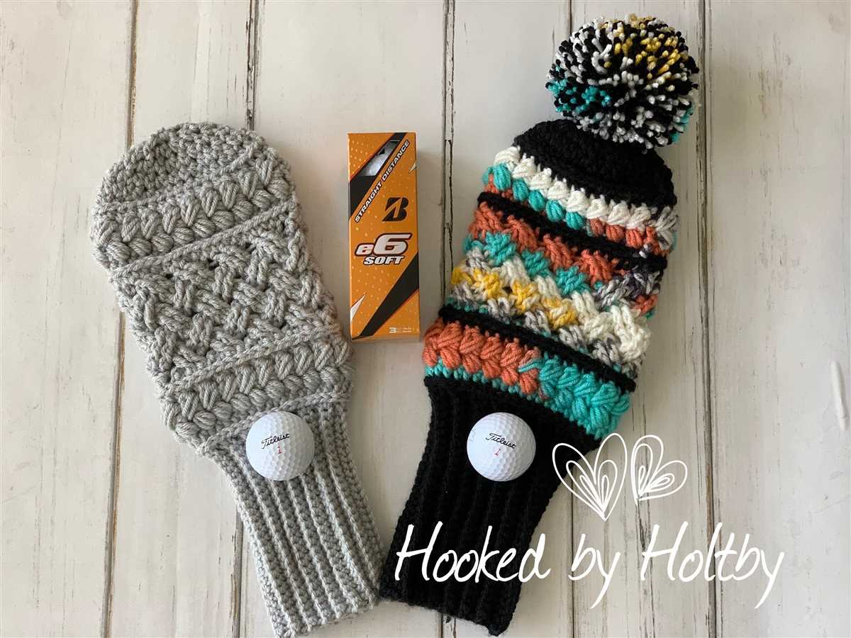 Free pattern for knitted golf club covers