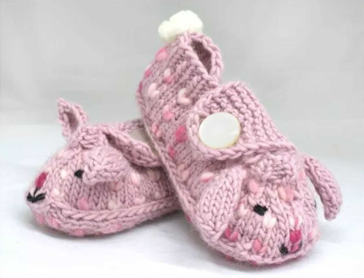 Free knitting patterns for childrens slippers