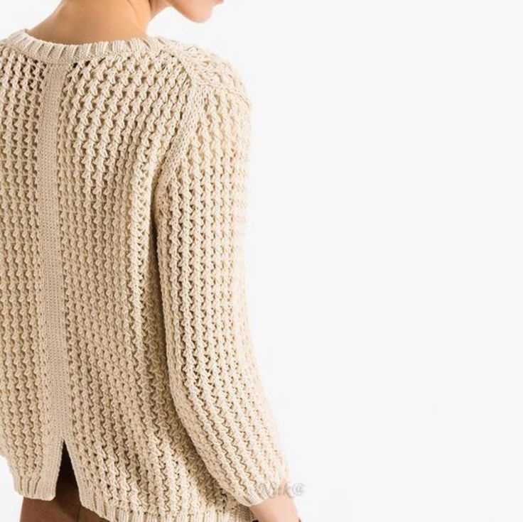 Backless sweater knitting pattern