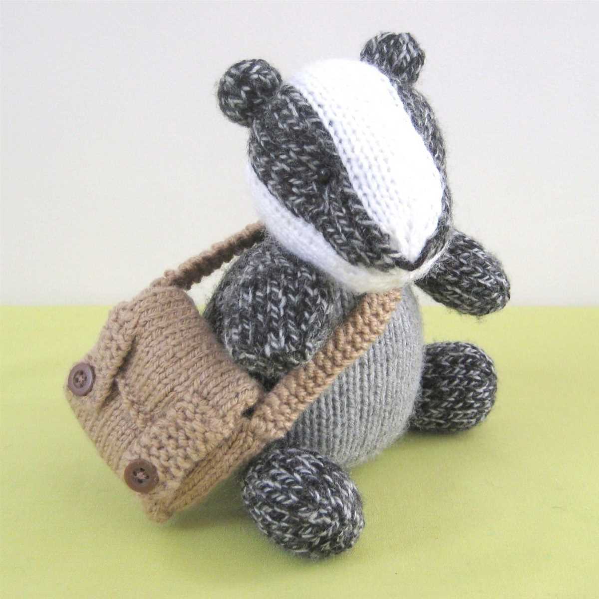 Badger hat knitting pattern