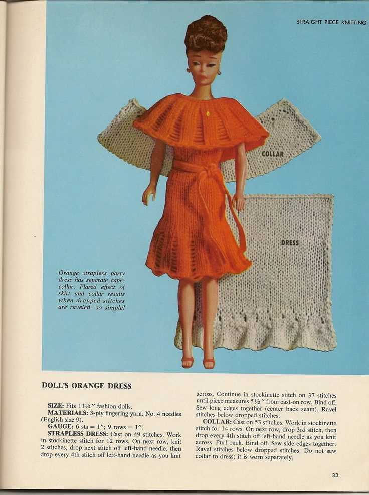 Barbie knitting patterns free