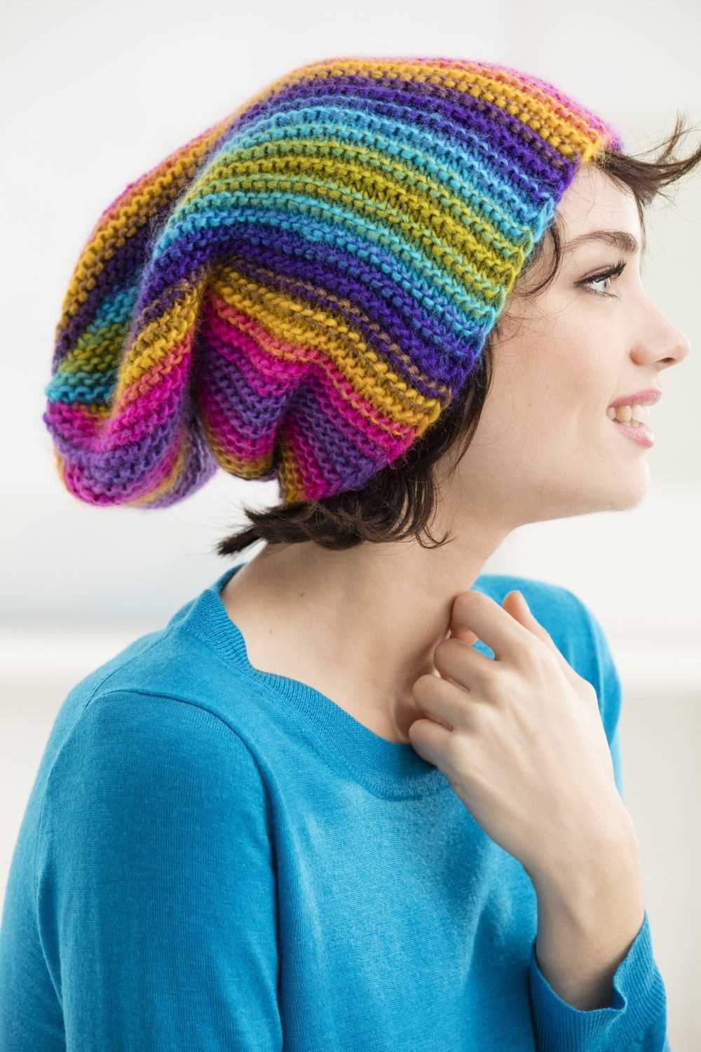 Baggy hat knitting pattern