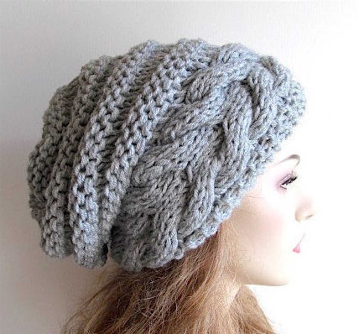 Baggy hat knitting pattern