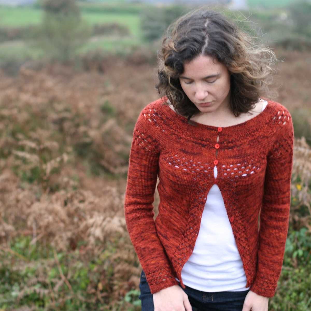 Ballet wrap cardigan knitting pattern