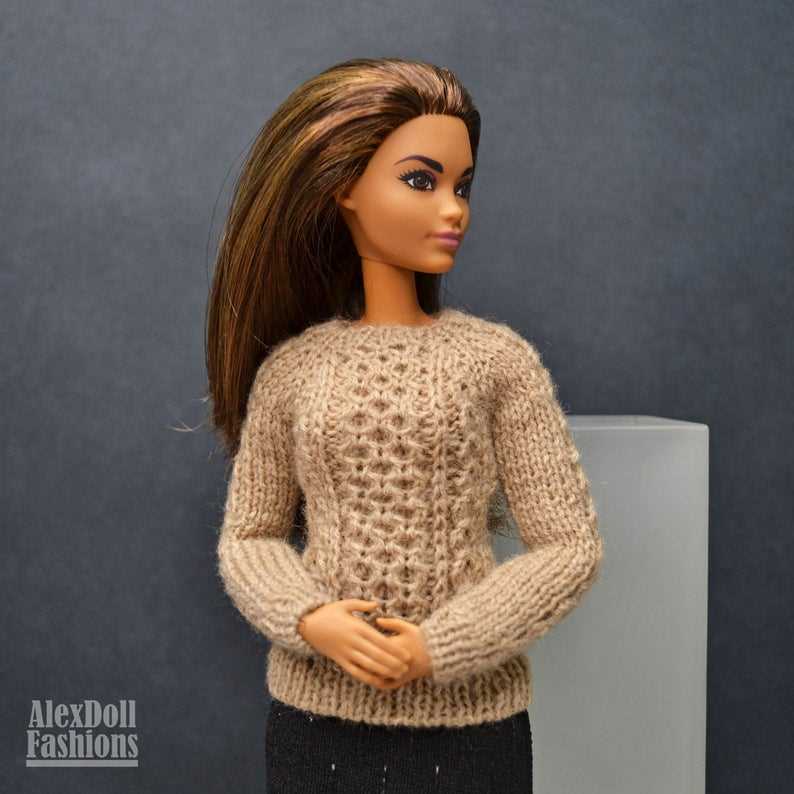 Barbie knitted sweater pattern