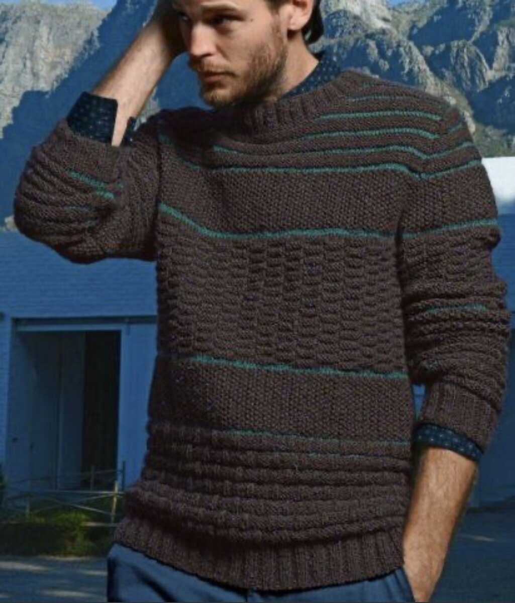 Basic mens sweater knitting pattern