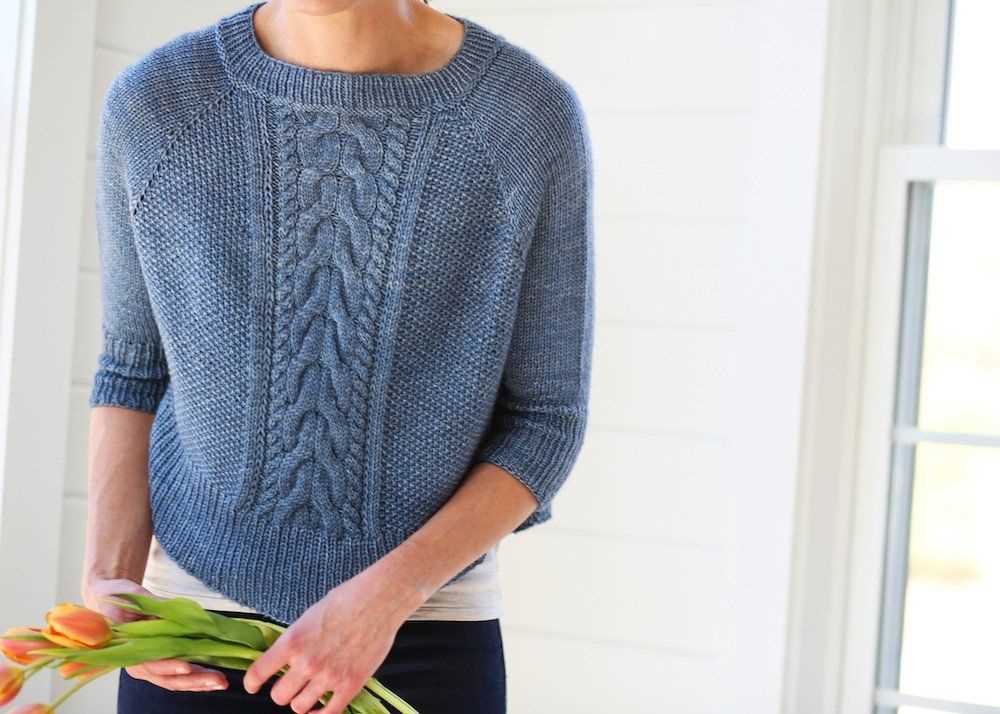 Basic raglan sweater knitting pattern