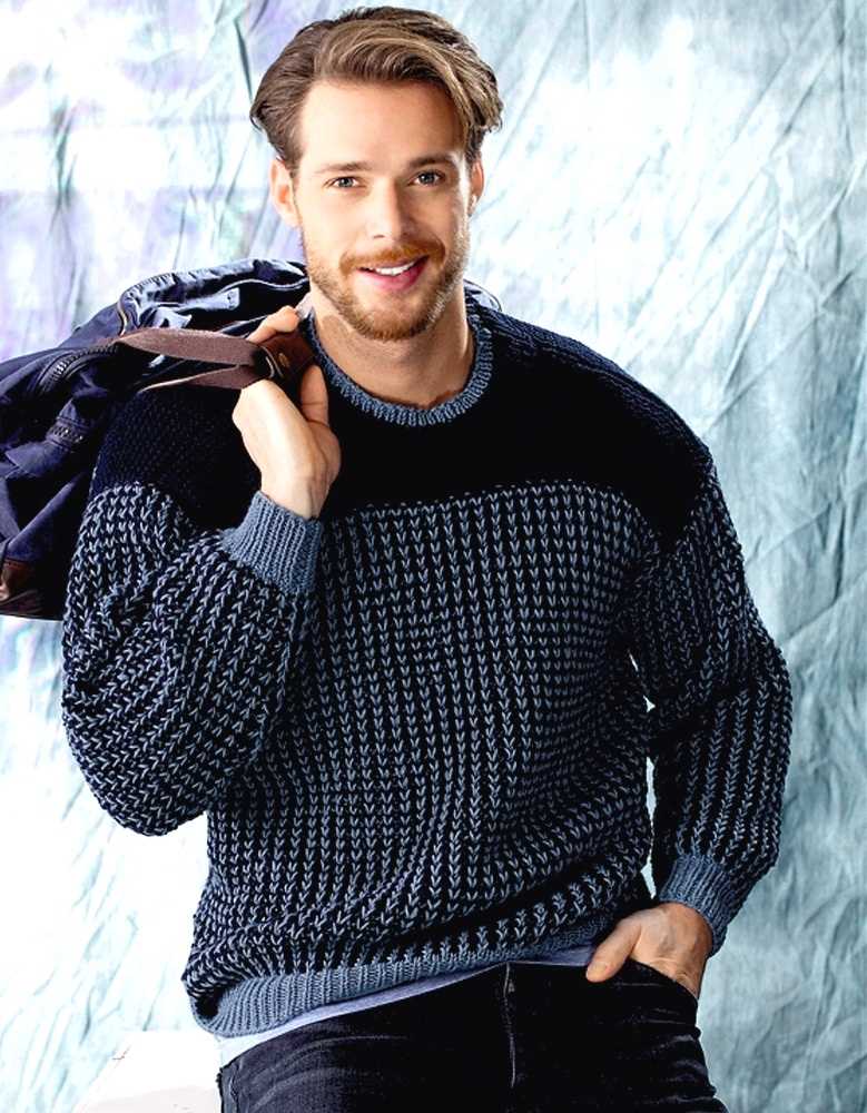 Basic mens sweater knitting pattern