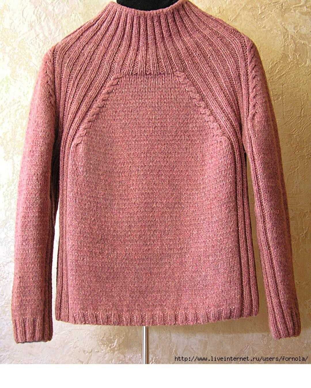 Basic raglan sweater knitting pattern