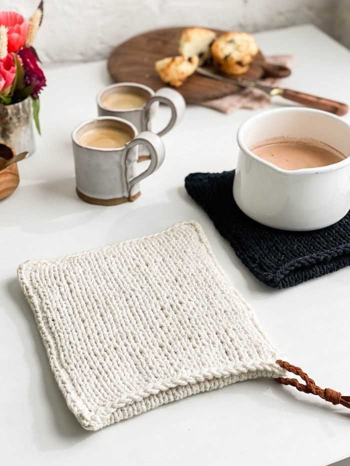 Bath mitt knitting pattern