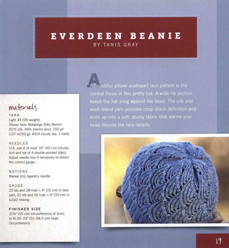 Bulky weight yarn knit hat pattern