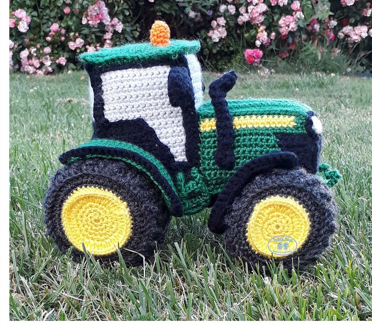 Free tractor knitting pattern