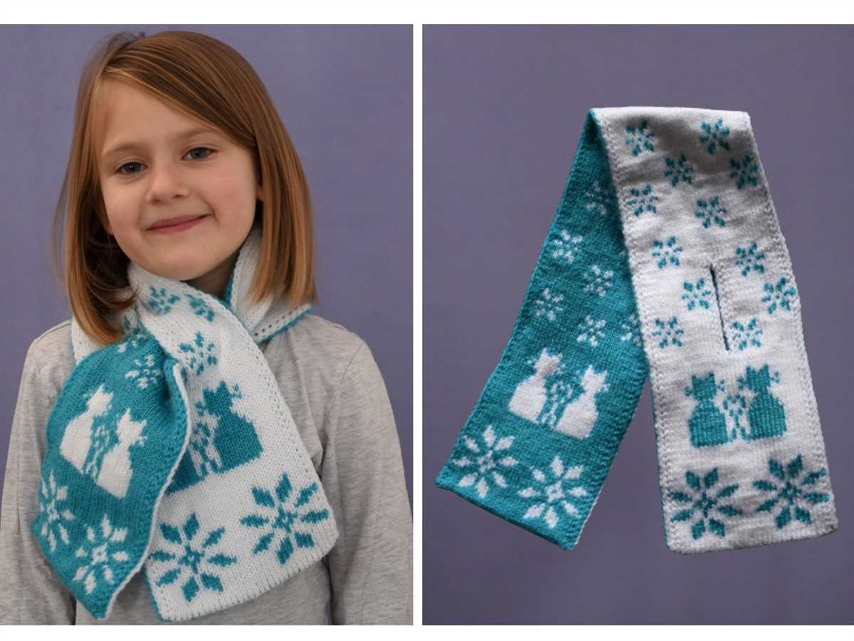 Double knitting scarf pattern
