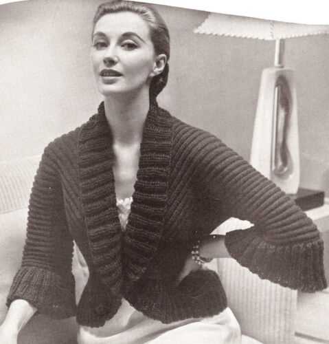 Knitting pattern bed jacket