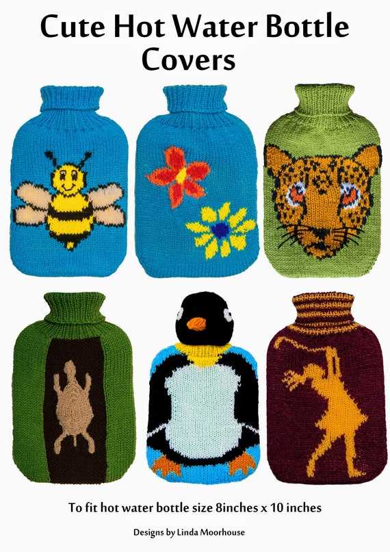 Knitted water bottle cover pattern