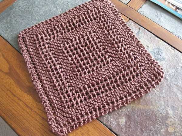 How to knit dishcloths free patterns