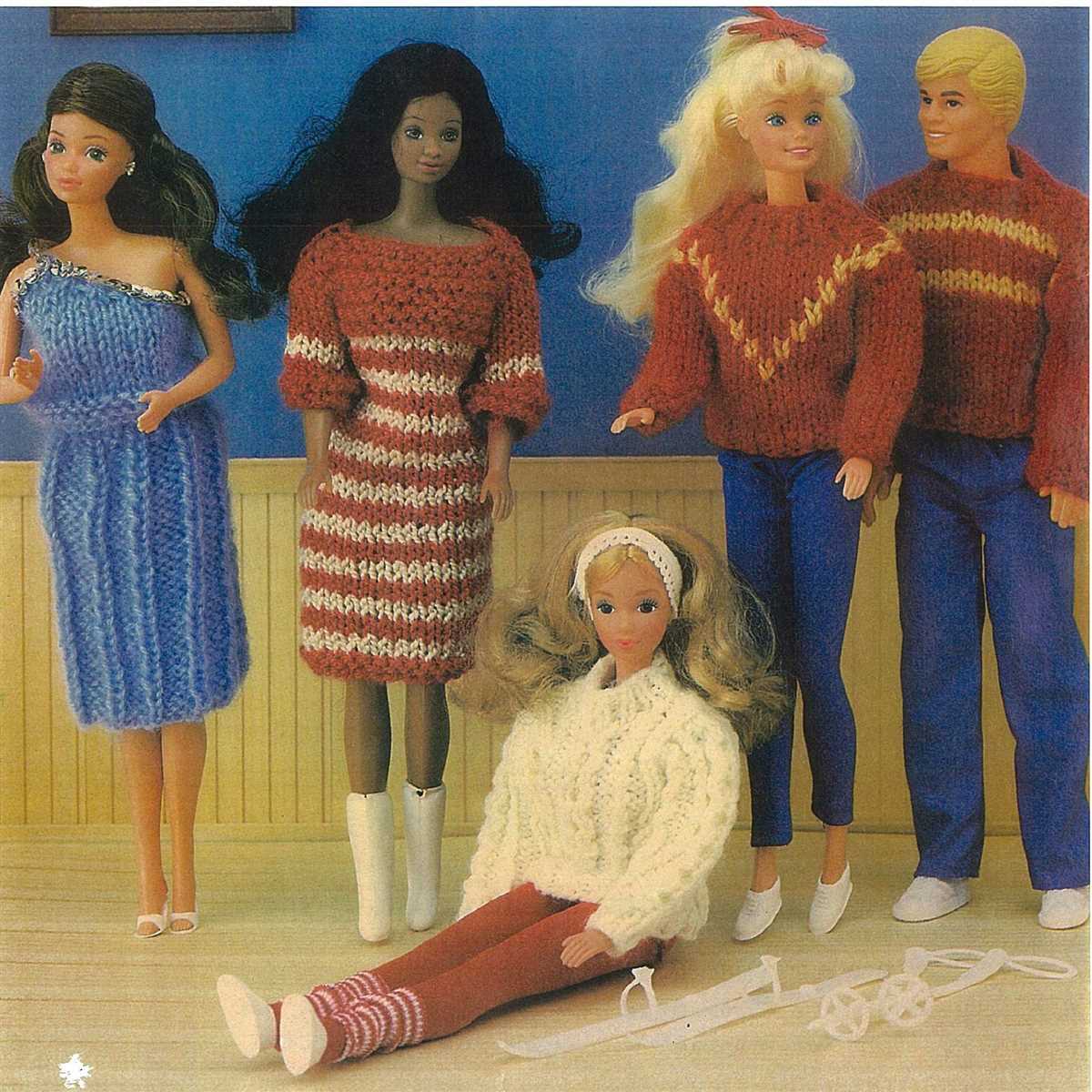 Barbie doll knitting patterns uk