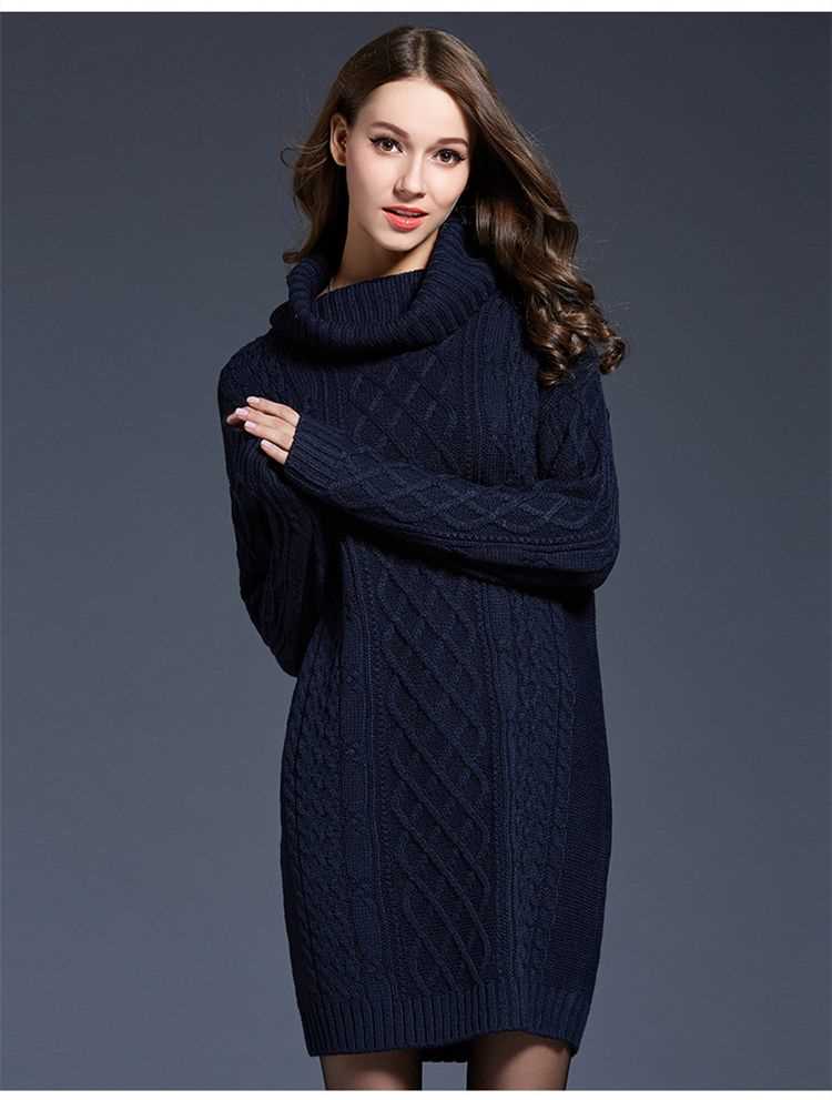 Cable knit sweater dress pattern