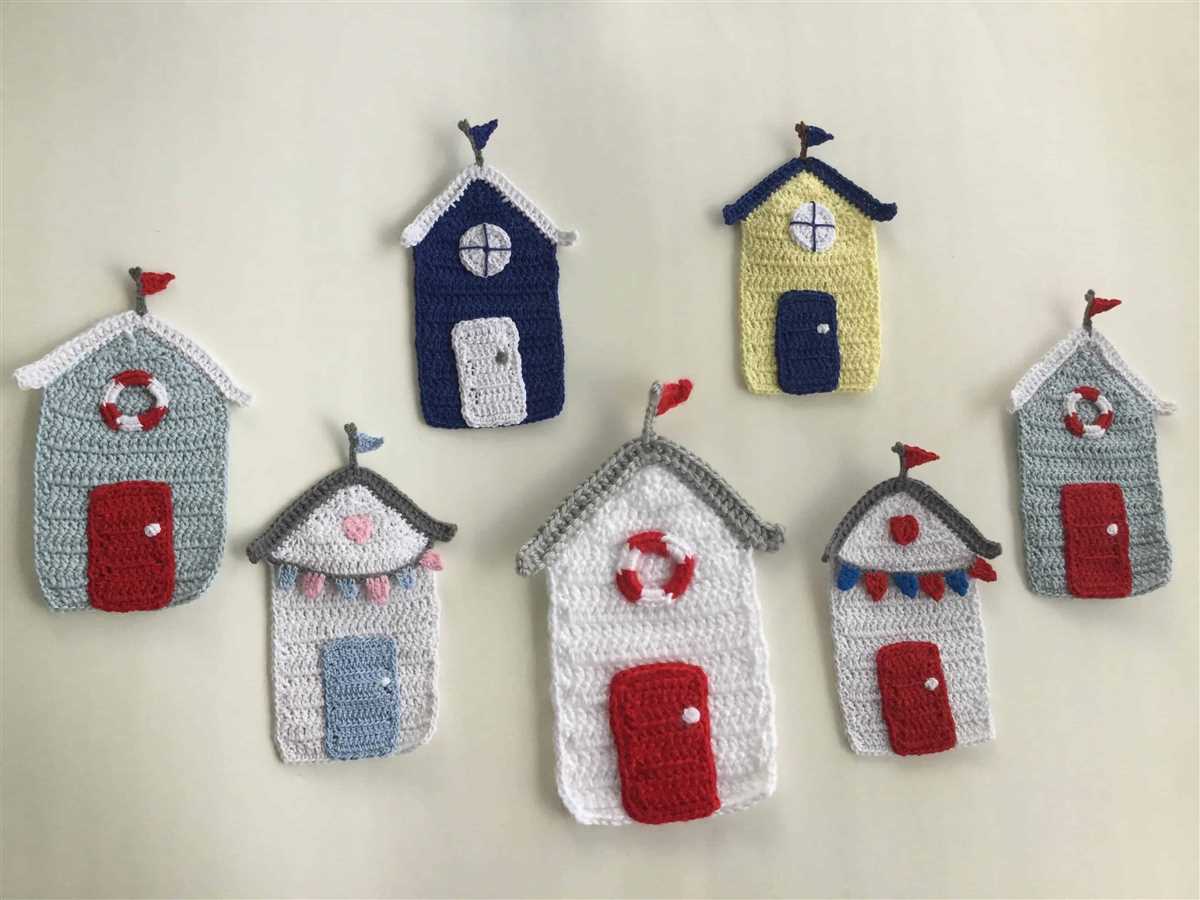 Beach hut knitting pattern