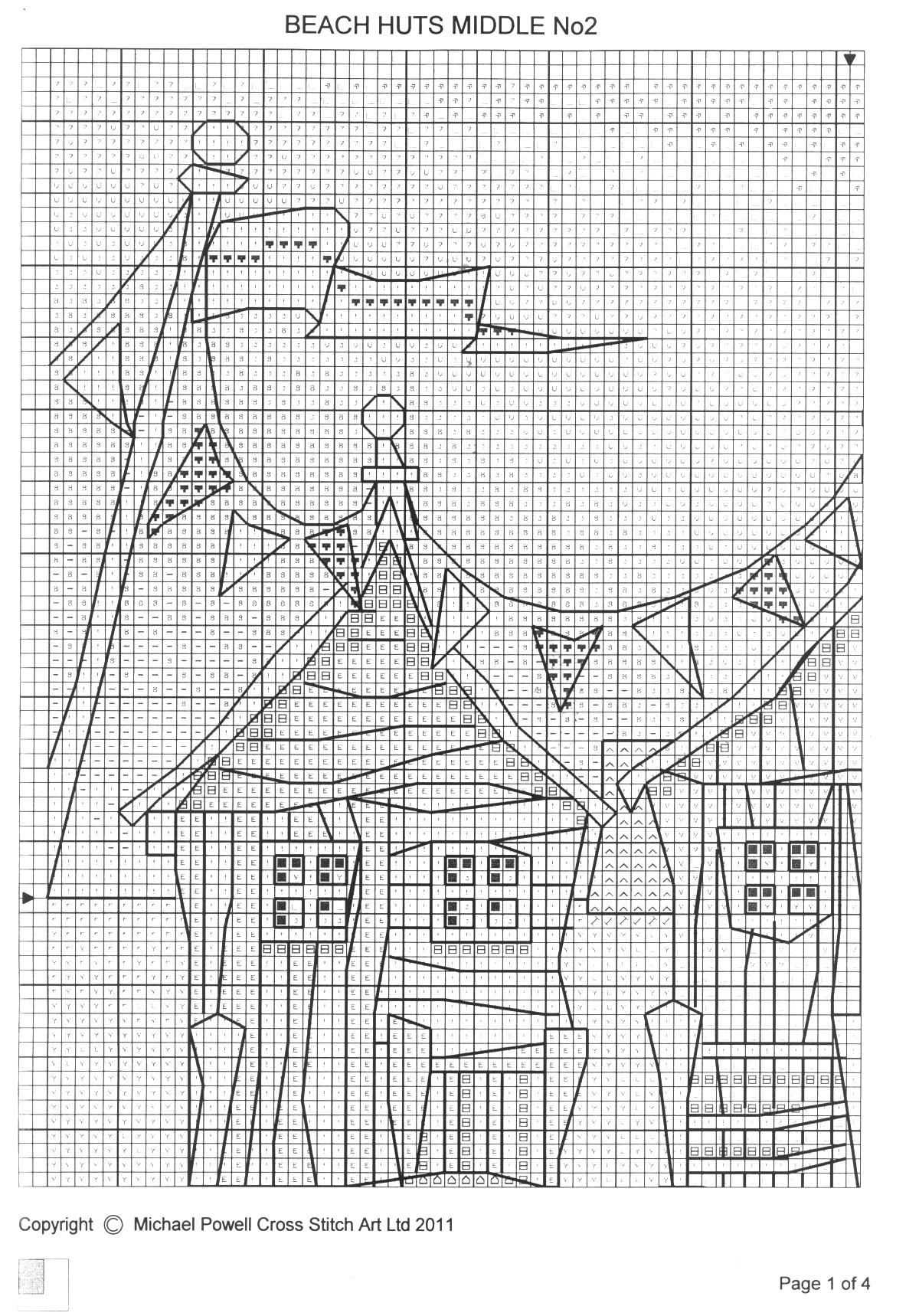 Beach hut knitting pattern