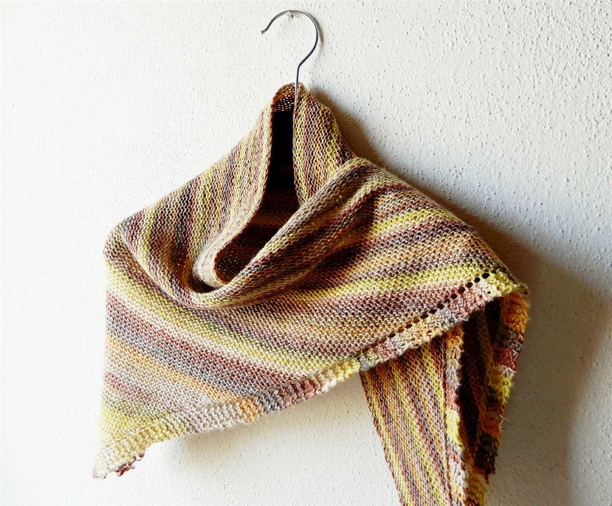 Beginner knit shawl pattern