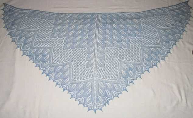 Beginner knit shawl pattern