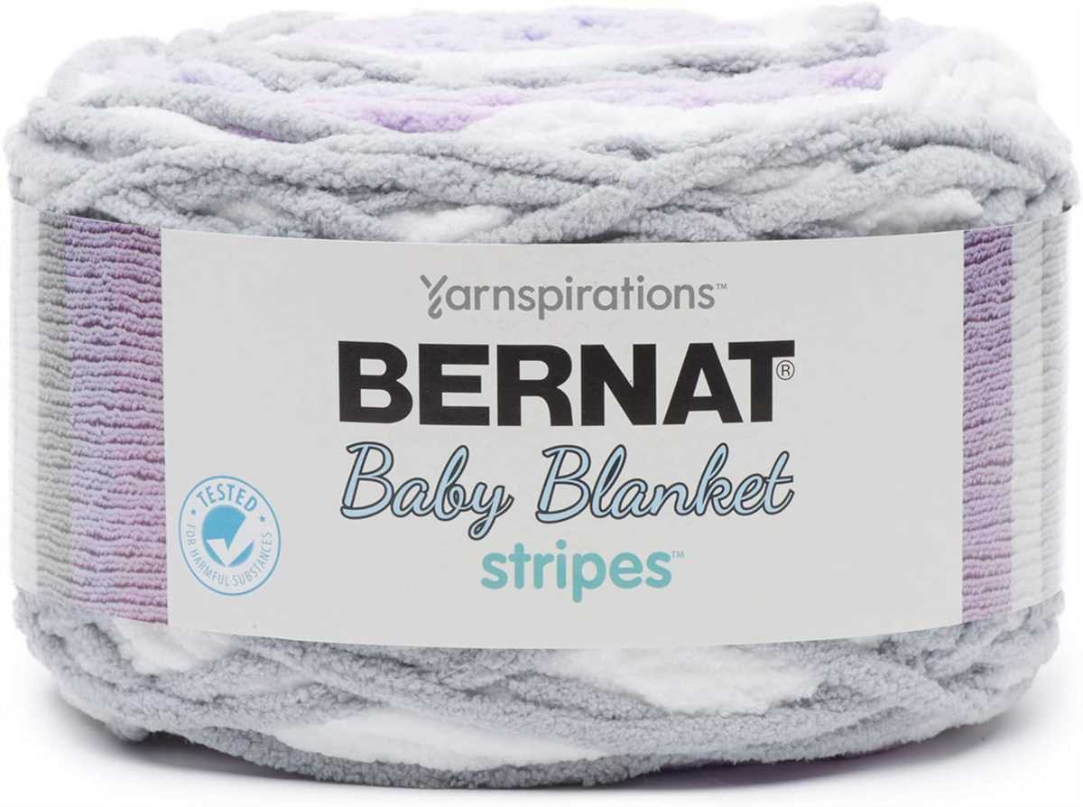 Bernat blanket stripes knitting pattern