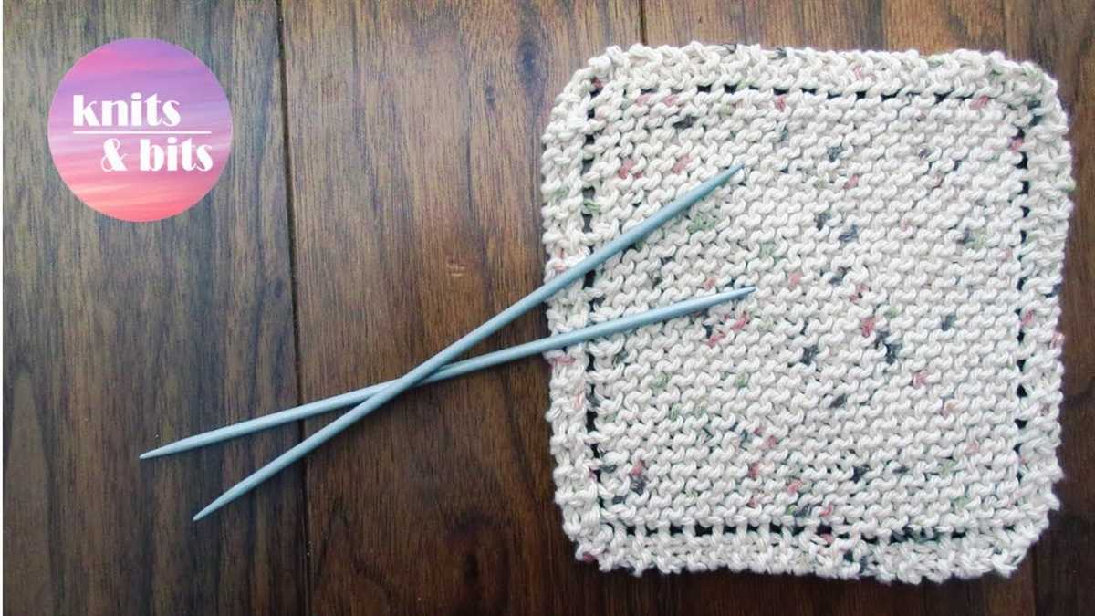 Easy knit dish cloth pattern