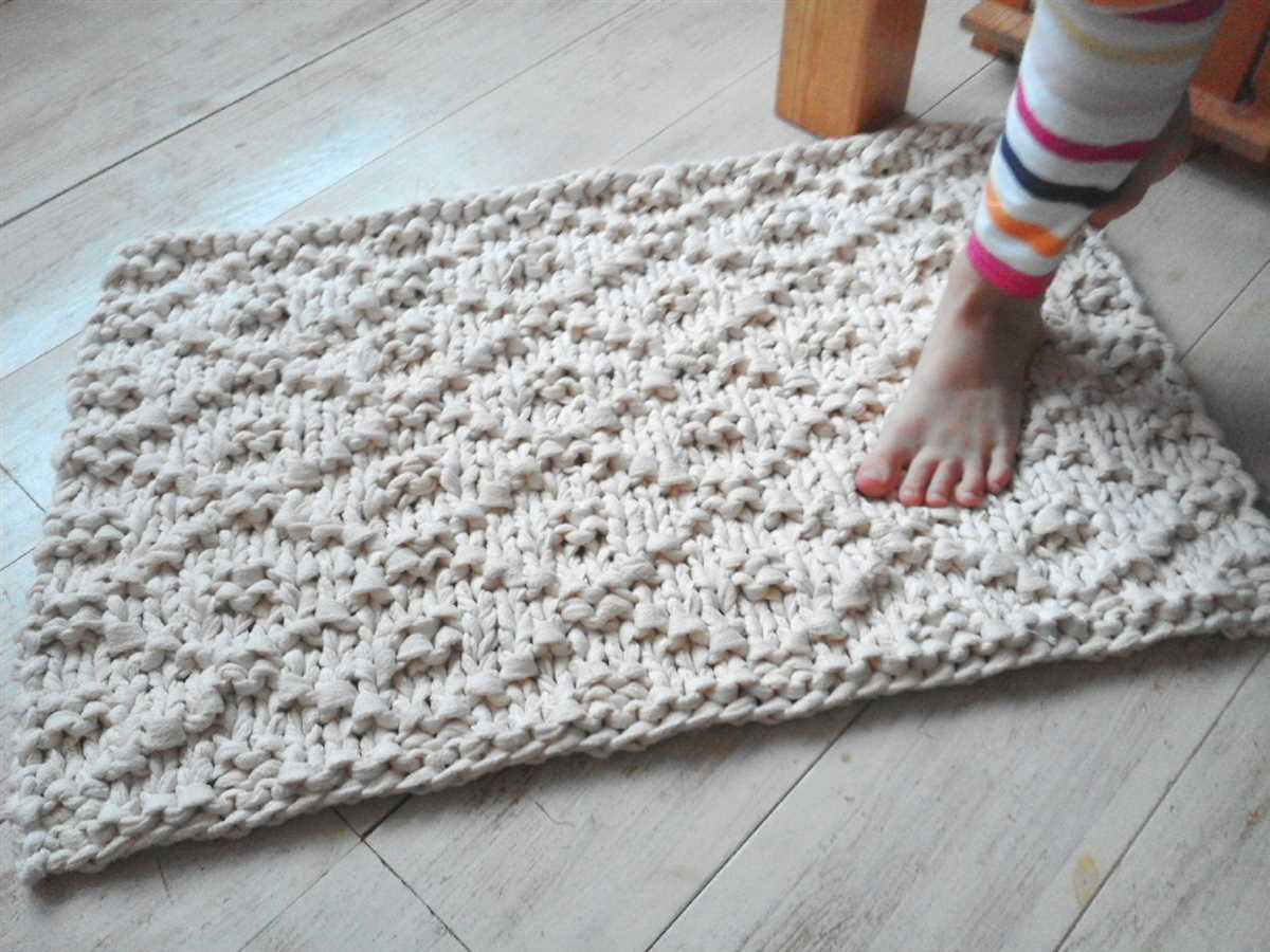 Hand knitted rugs patterns