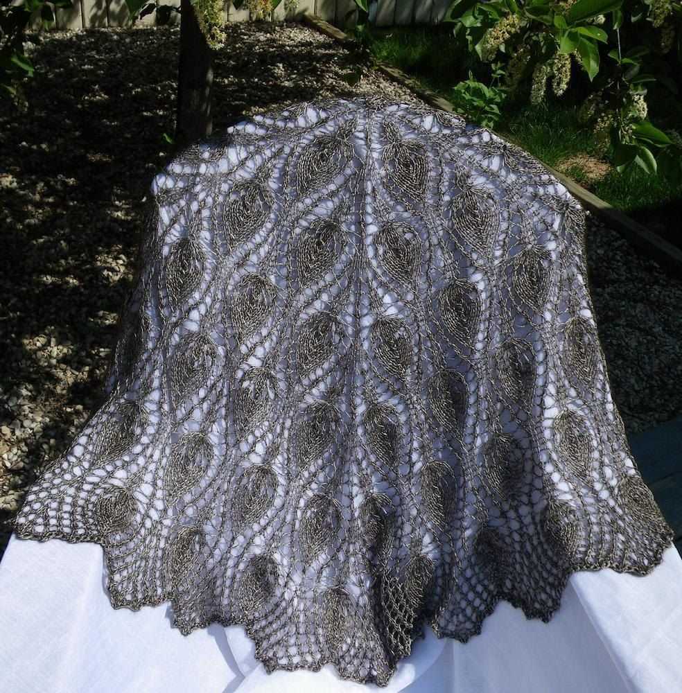 Half circle shawl knitting pattern