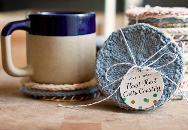 Knit coasters pattern free