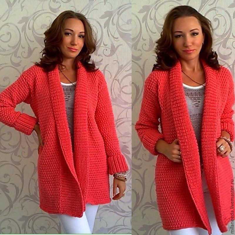 Free loopy cardigan knitting pattern