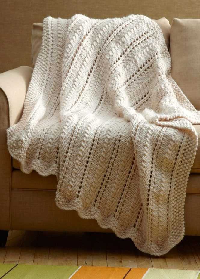 Blanket scarf knitting pattern