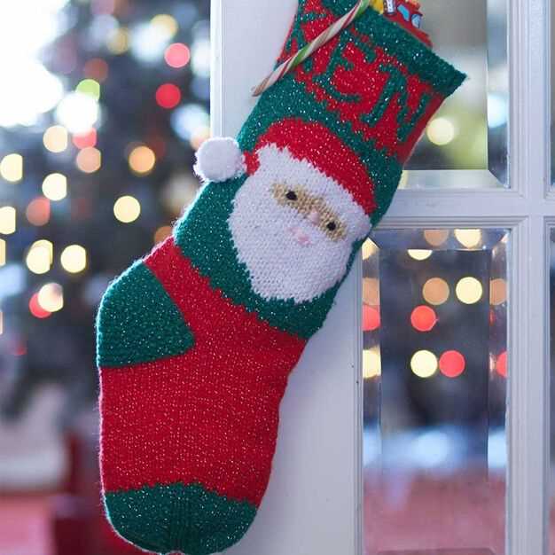 Christmas stocking knitting patterns free